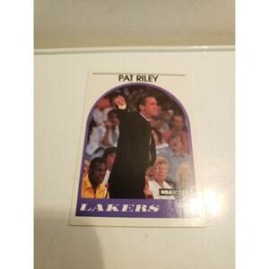 Pat Riley 1989-1990 NBA Hoops #108 - Los Angeles Lakers - NBA HOF - Fresh Pull